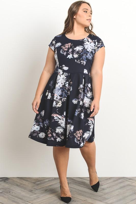 Kyla A-Line Floral Dress