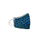 Youth Blue Polka Face Mask