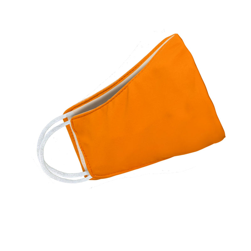 Youth Solid Orange Face Mask