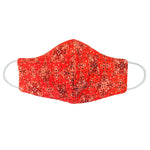 Youth Orange Paisley Face Mask