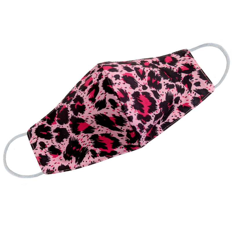 Pink Cheetah Face Mask