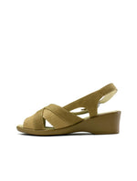 Low Wedge Dual Shaded Slingback Khaki