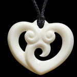 Bone Koru Heart