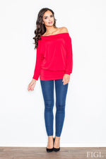 Red Figl Blouses