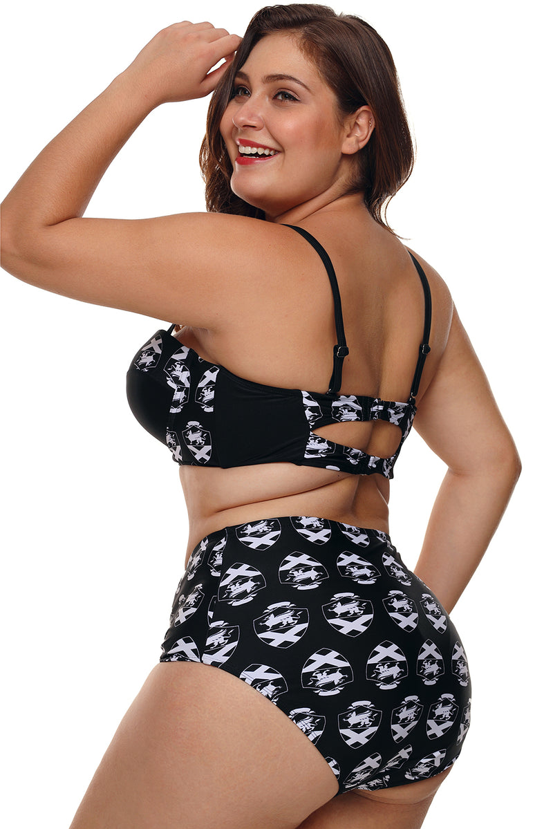 Catch Your Label Stylish Two-piece  Plus Size Bathing Suit