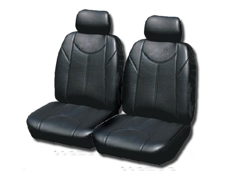 Leather Look PVC Seat Covers for Mazda BT-50 Single Cab 11/2011 - On New BLACK