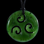 Small Jade Tri Koru (2 Colour Tones)