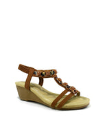 Summer Slingback Wedge Camel