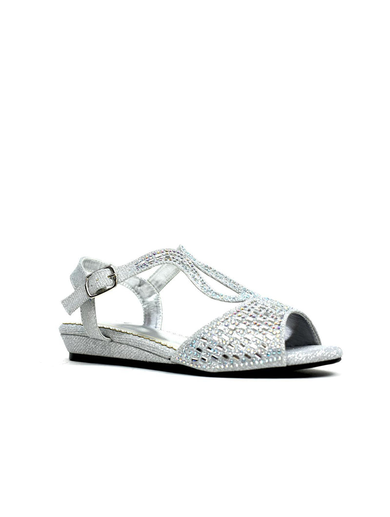 Low Wedge Glamour Silver