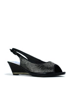 Wedge Diamante Sandal Black