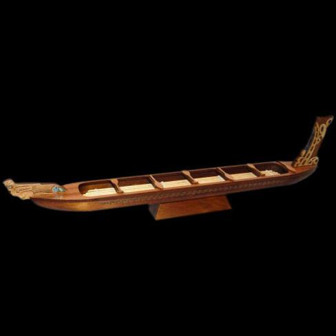 Large Waka War Canoe Sculpture