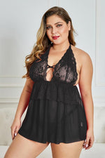 Black Screaming Sexy Plus Size Lingerie