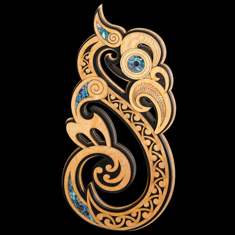 Large 3D Manaia Koru Wall Hanging