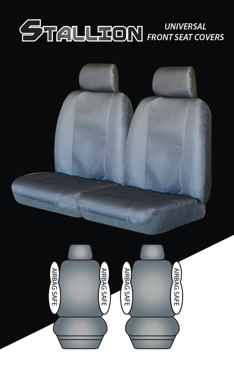 STALLION Universal 30/35 Front Seat Cover - BLACK