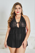 Black Screaming Sexy Plus Size Lingerie