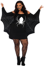 Spiderweb Plus Size Jersey Tunic Dress