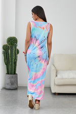 Sand in My Toes Neon Tie Dye Midi Dress