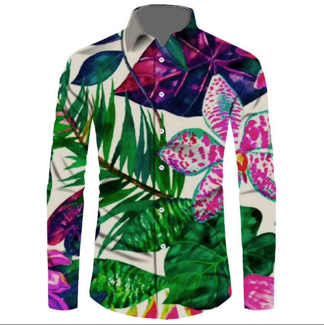 Uique design for Men's Aloha shirt