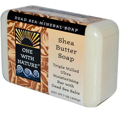 One With Nature Shea Butter Dead Sea Soap (1x7 Oz)