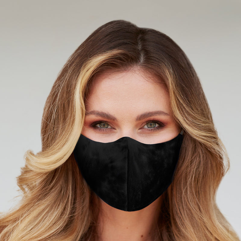 Solid Black Face Mask