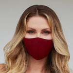 Solid Burgundy Face Mask