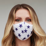 Navy Stars Face Mask