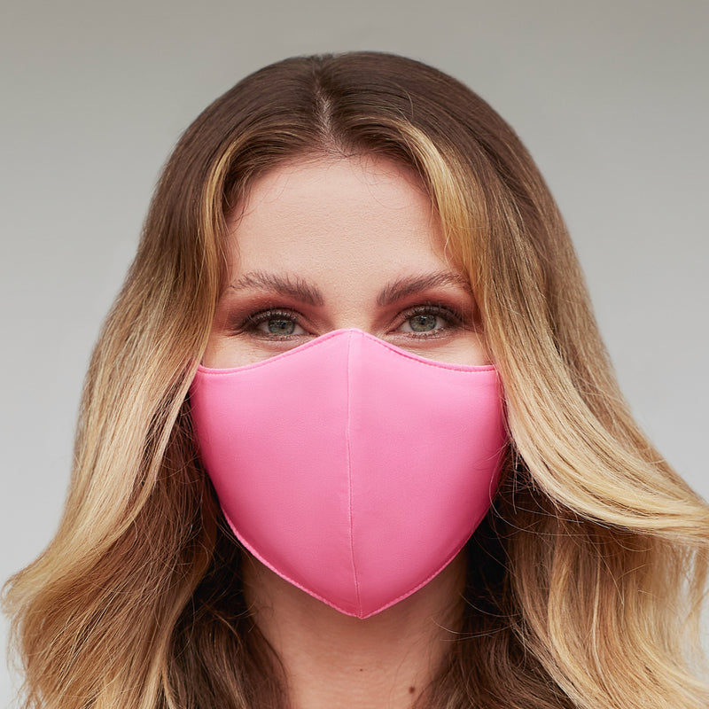 Solid Charity Pink Face Mask