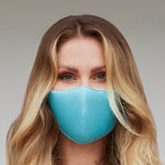 Solid Teal Face Mask