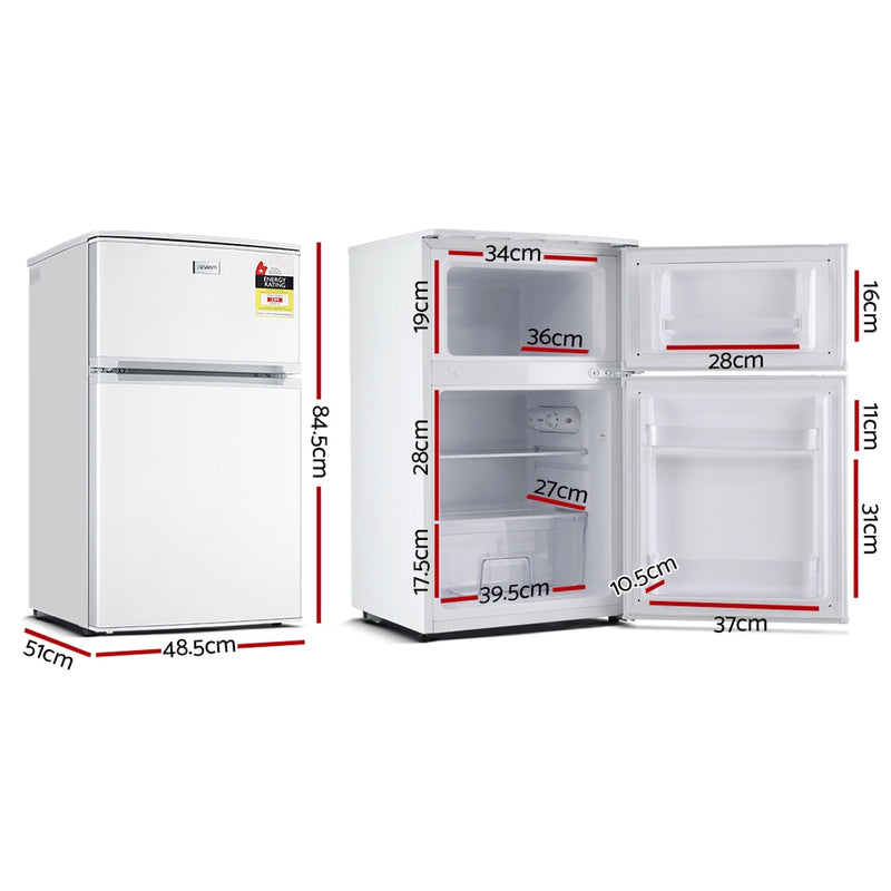 Devanti 84L Bar Fridge - White - Pay 50% deposit and we deliver