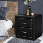 Artiss PVC Leather Bedside Table - Pay 50% Deposit and we deliver