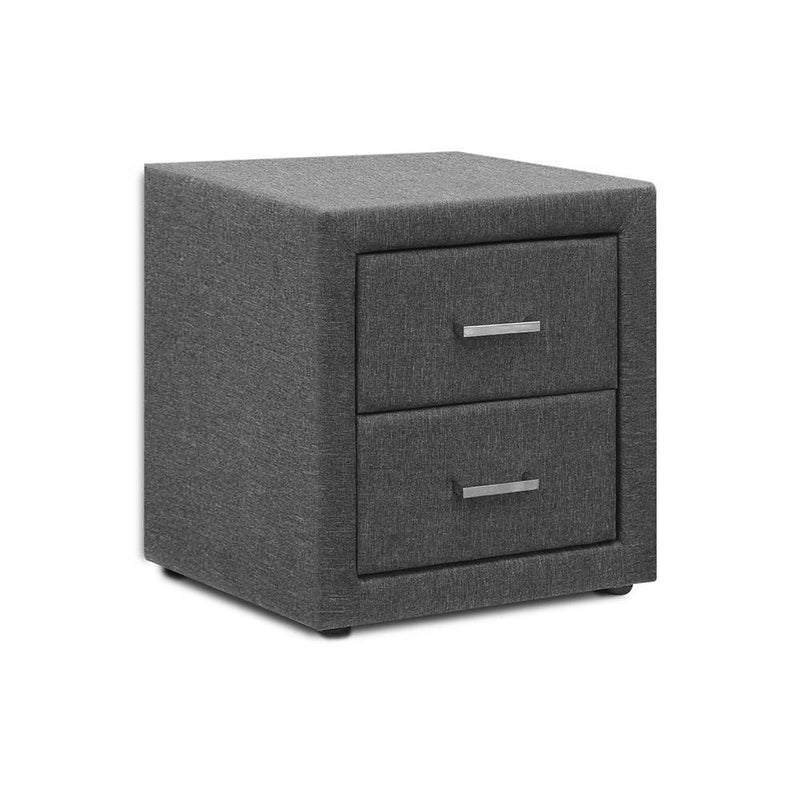 Artiss Fabric Bedside Table - Pay Now 50% Deposit and we deliver