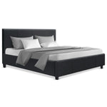 Queen Size Fabric Bed Frame - Charcoal - Pay 50% deposit & will deliver