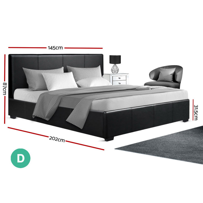 Artiss Double Size PU Leather  Bed Frame - Pay 50% deposit & we deliver