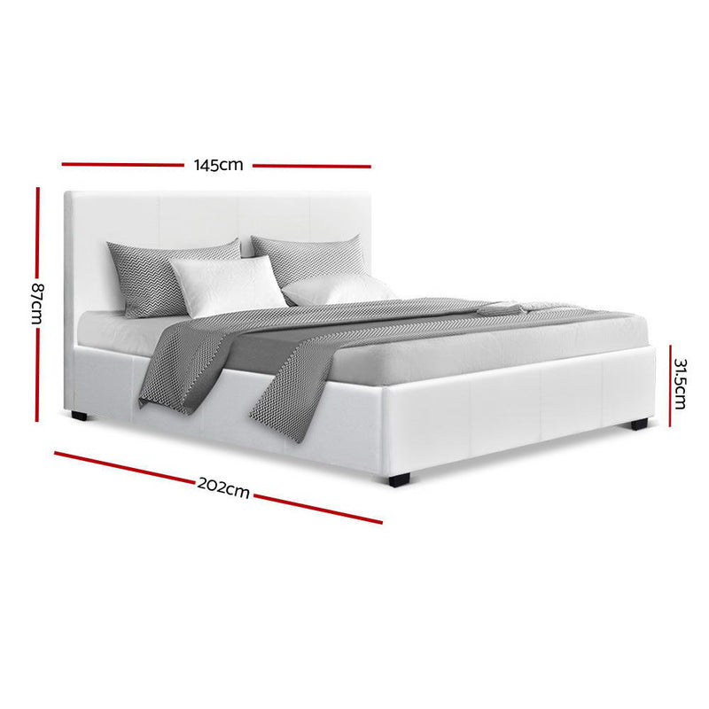 Double Size PU Leather Bed Frame Headborad - Pay 505 deposit and we deliver