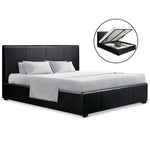 Queen Size PU Leather Bed Frame - Pay 50% deposit & we deliver