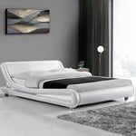 Queen Size PU Leather Bed Frame - Pay 50% Deposit and we deliver