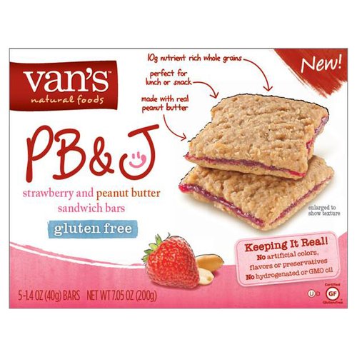 Van's International Foods PB&J Strawberry Chips (6x5x1.4 OZ)