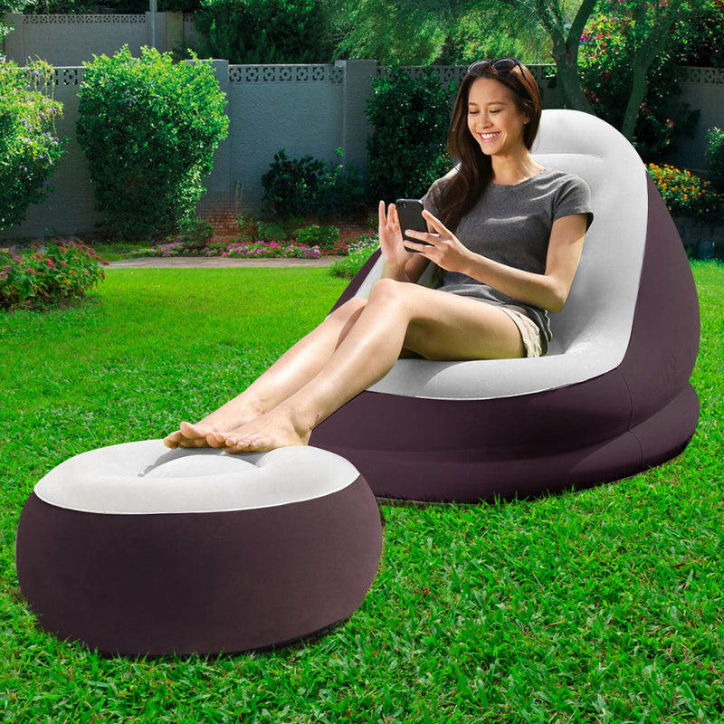 Inflatable Air Chair Seat Lazy Sofa - Pay 50% deposit & we deliver