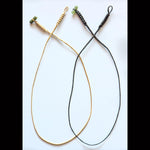 Braid Cords with Jade Toggles