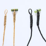 Braid Cords with Jade Toggles