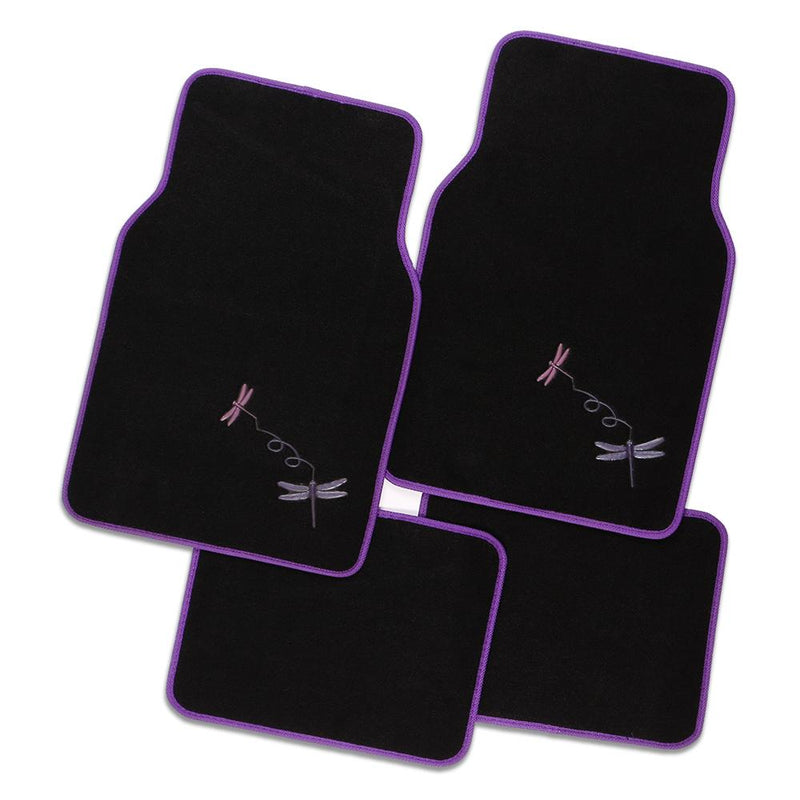 DRAGONFLY 4-Piece Car Mat - PURPLE