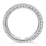 14K White Gold Cupola Round Diamond Eternity Ring in 14K White Gold