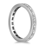 14K White Gold Eternity Ring with Baguette Diamonds