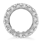 14K White Gold Round Diamond Decorated Eternity Ring