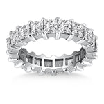 14K White Gold Common Prong Princess Cut Diamond Eternity Ring