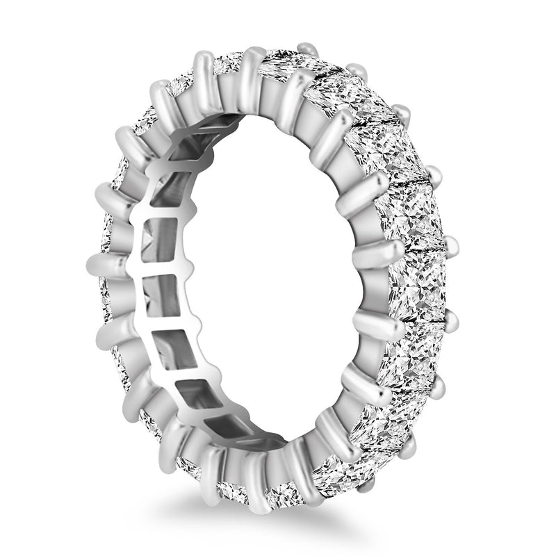 14K White Gold Common Prong Princess Cut Diamond Eternity Ring