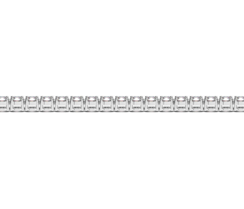 14K White Gold Round Diamond Tennis Bracelet (6 ct. tw.)