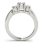 14K White Gold Timeless 3 Stone Round Diamond Engagement Ring (1 ct. tw.)