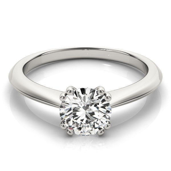 14K White Gold Double Prong Set Solitaire Diamond Engagement Ring (1 ct. tw.)