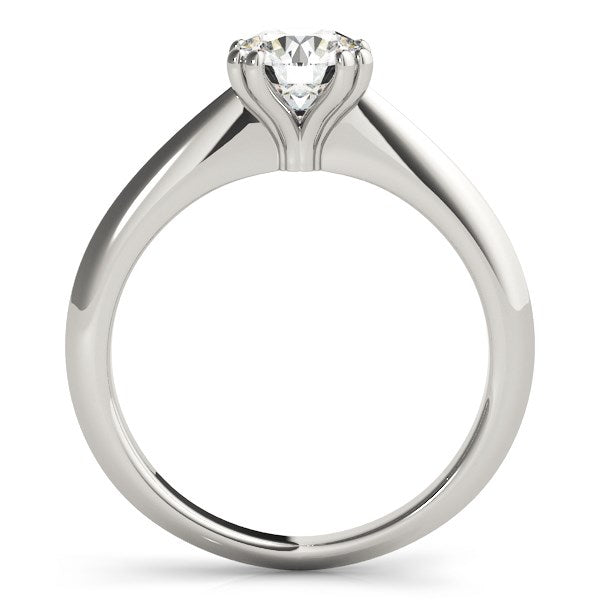 14K White Gold Double Prong Set Solitaire Diamond Engagement Ring (1 ct. tw.)